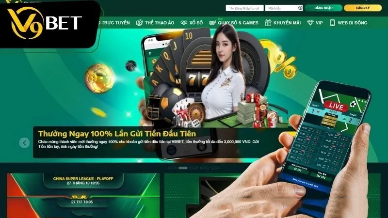V9BET là thương hiệu casino uy tín hàng đầu