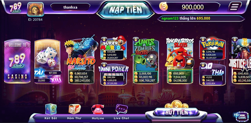 Top 5 game nổ hũ tại 789 Club 2023