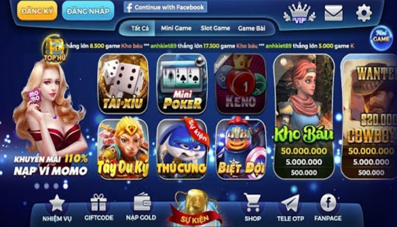 Game bài cá cược đổi thưởng