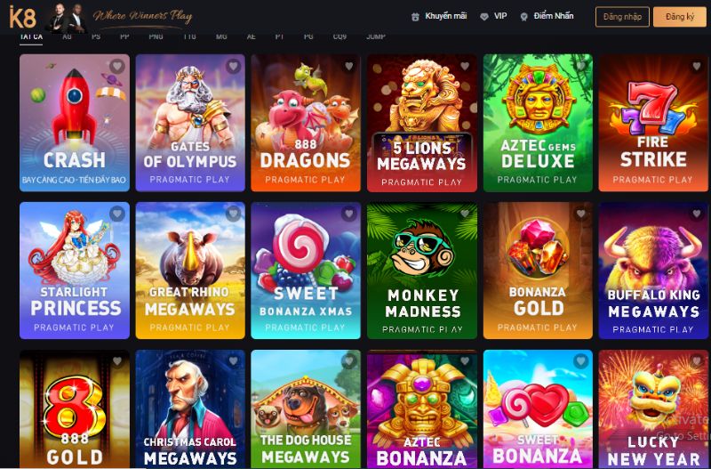 Giới thiệu cổng game nổ hũ K8