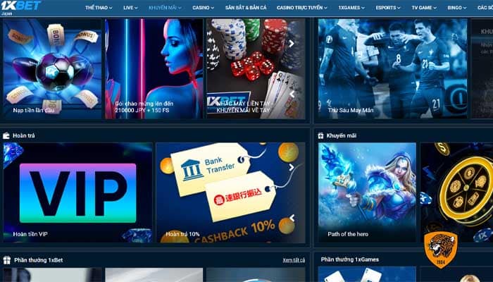 Top game nổ hũ tại 1xBet