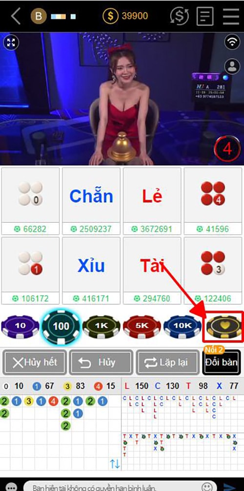 Giao diện xóc đĩa Kubet