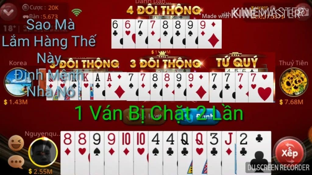 Phân biệt các loại bài tiến lên