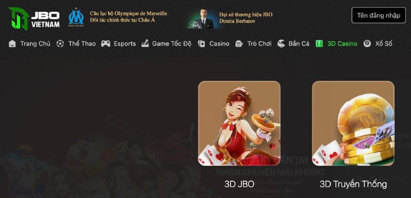 truy cap 3dgame jbo